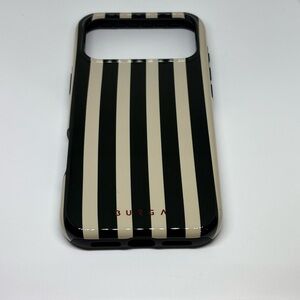 Burga Tough Case Black Gray Stripe iPhone 17 Pro Max Rigid Max Safe Case